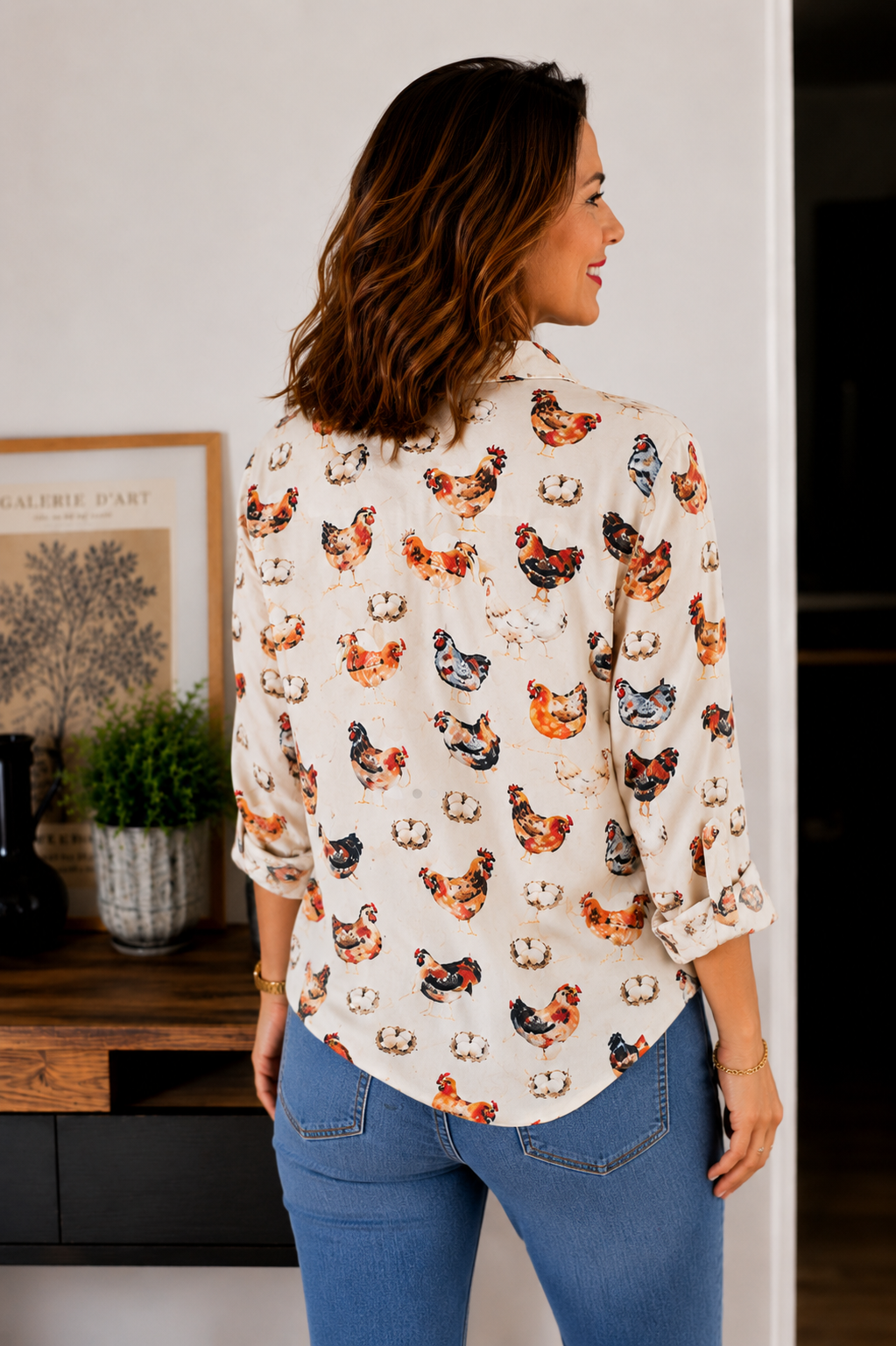 Chemise « La Poulette Chic »™ 🐔