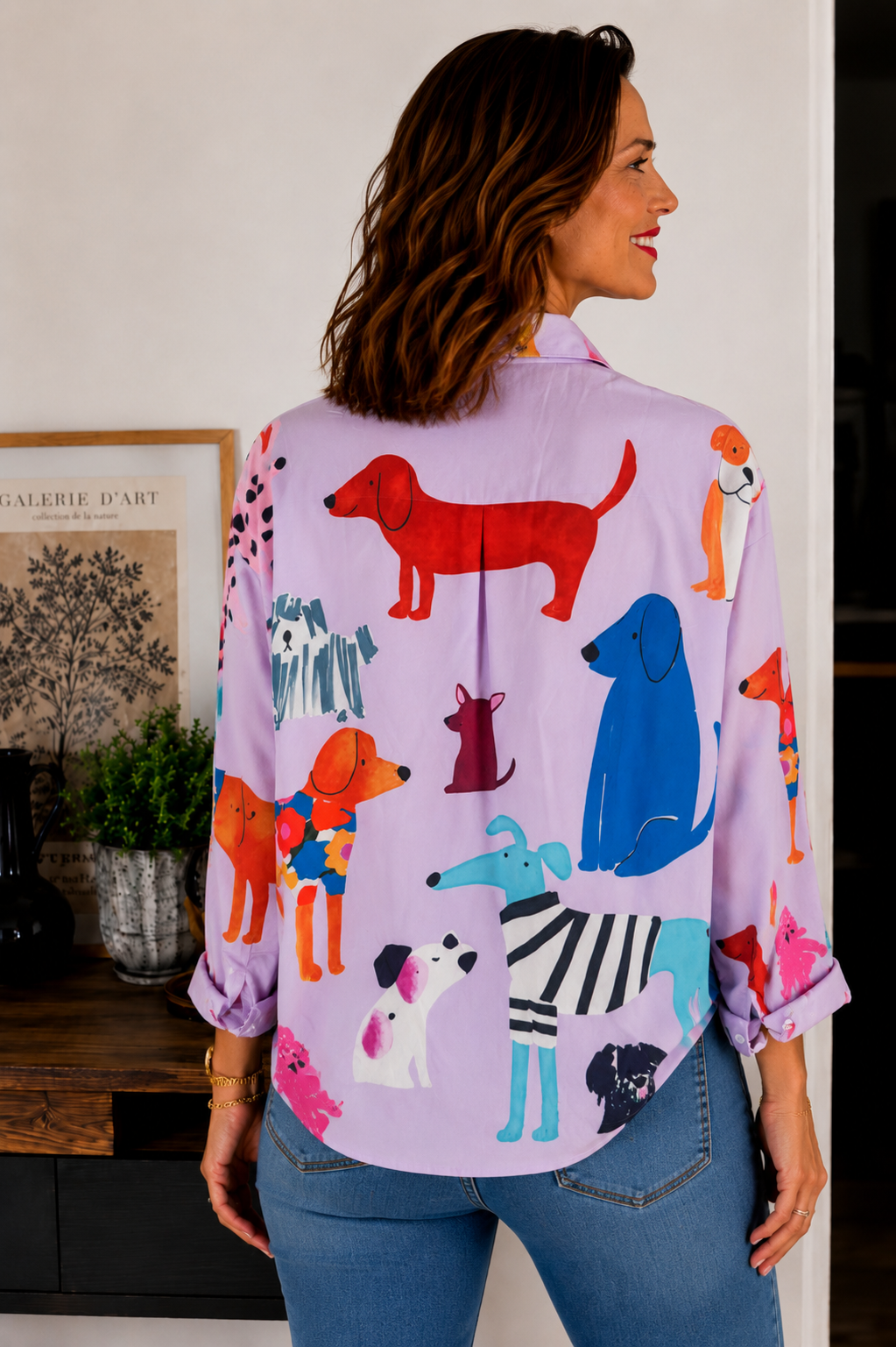 Chemise Femme « Lola » – Style Original et Tendance 🌈✨