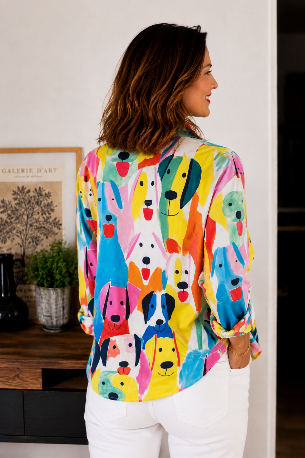 Chemise Happy Dogs™ – L’explosion de couleurs qui illumine vos journées 🌈