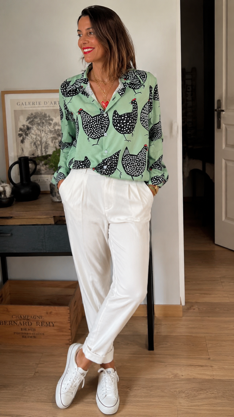 Chemise « Poulettes » Vert Menthe ❤️