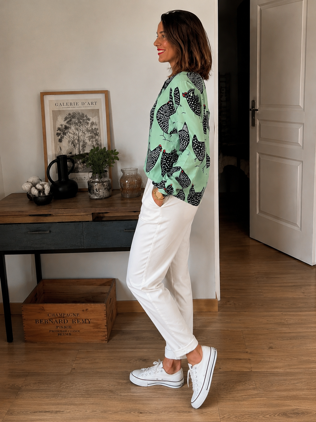 Chemise « Poulettes » Vert Menthe ❤️